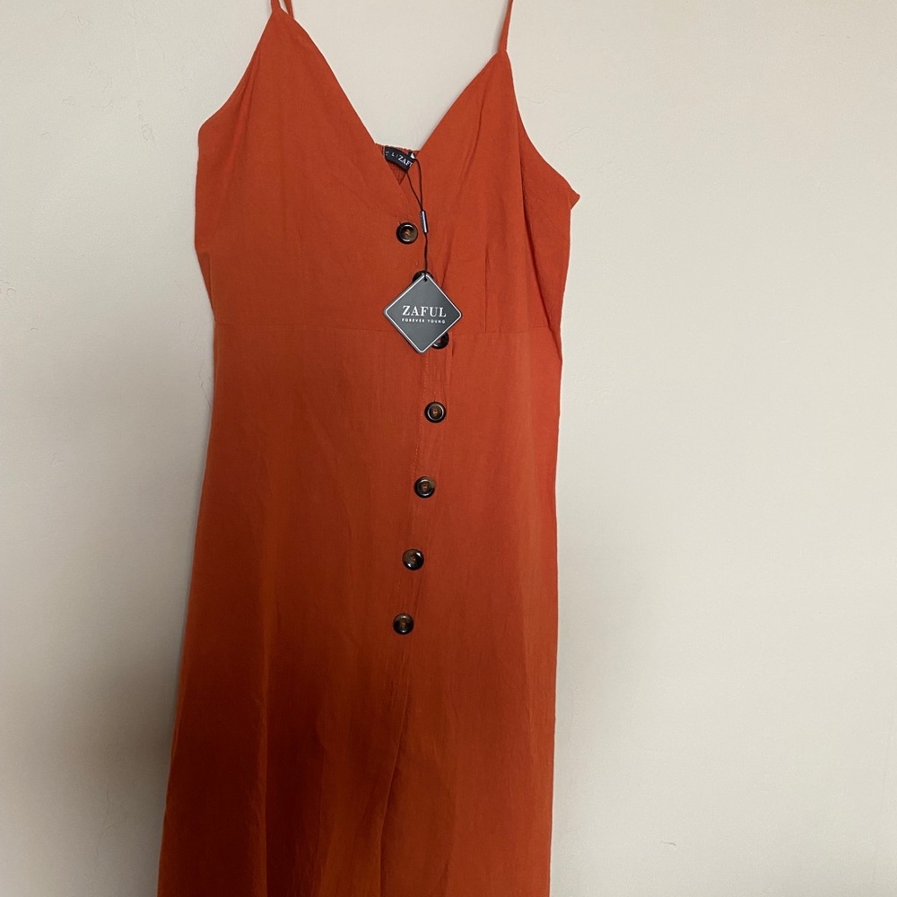 Burnt orange dress